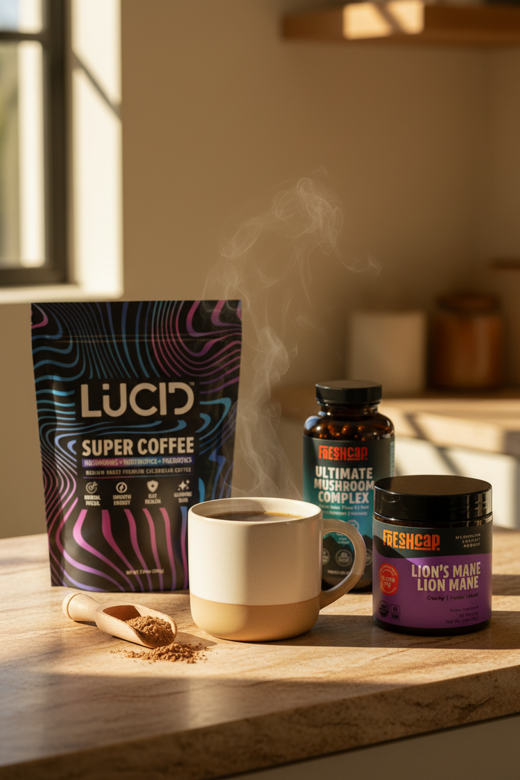 EarthyCo vertical morning wellness creative