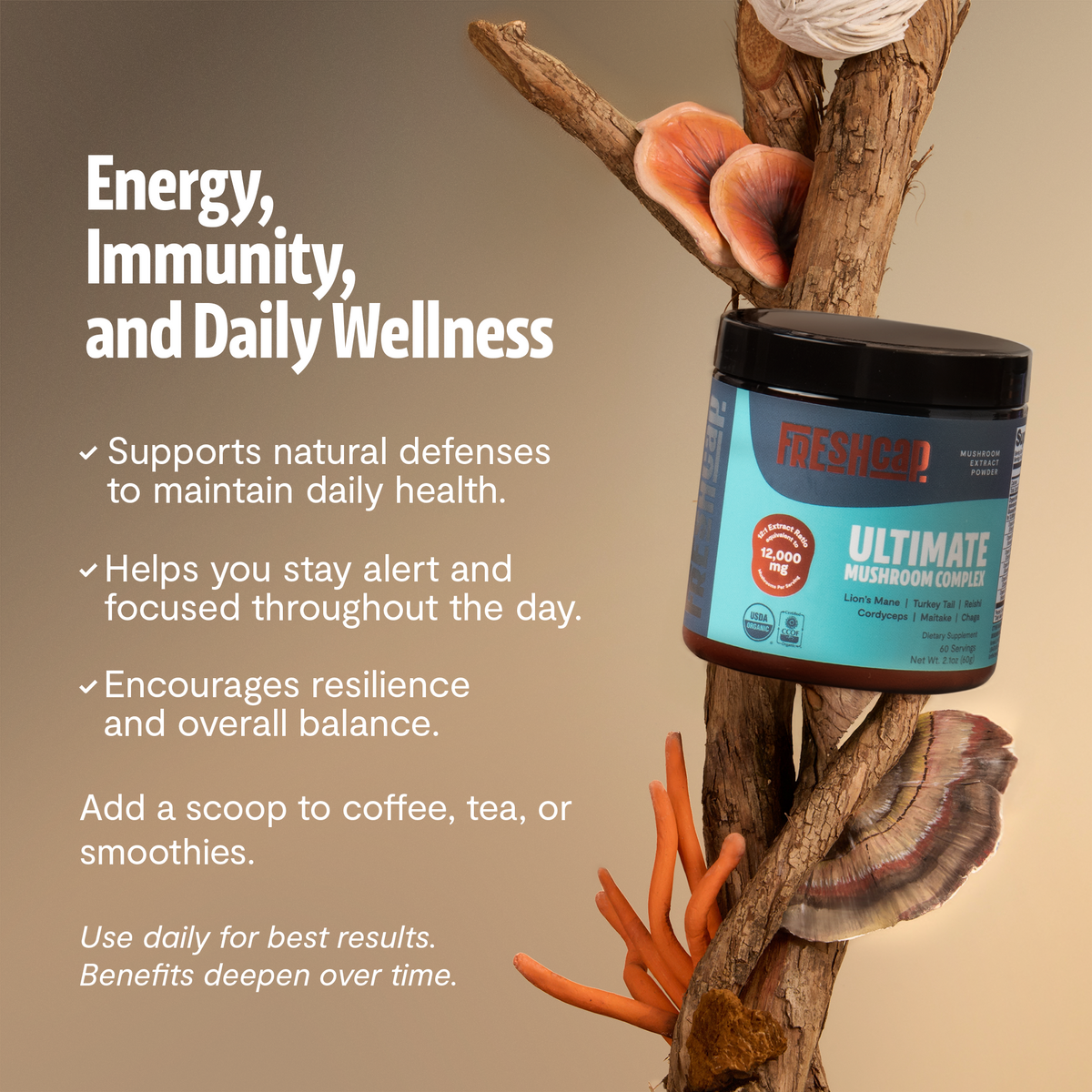 Ultimate Six-Mushroom Complex Powder
