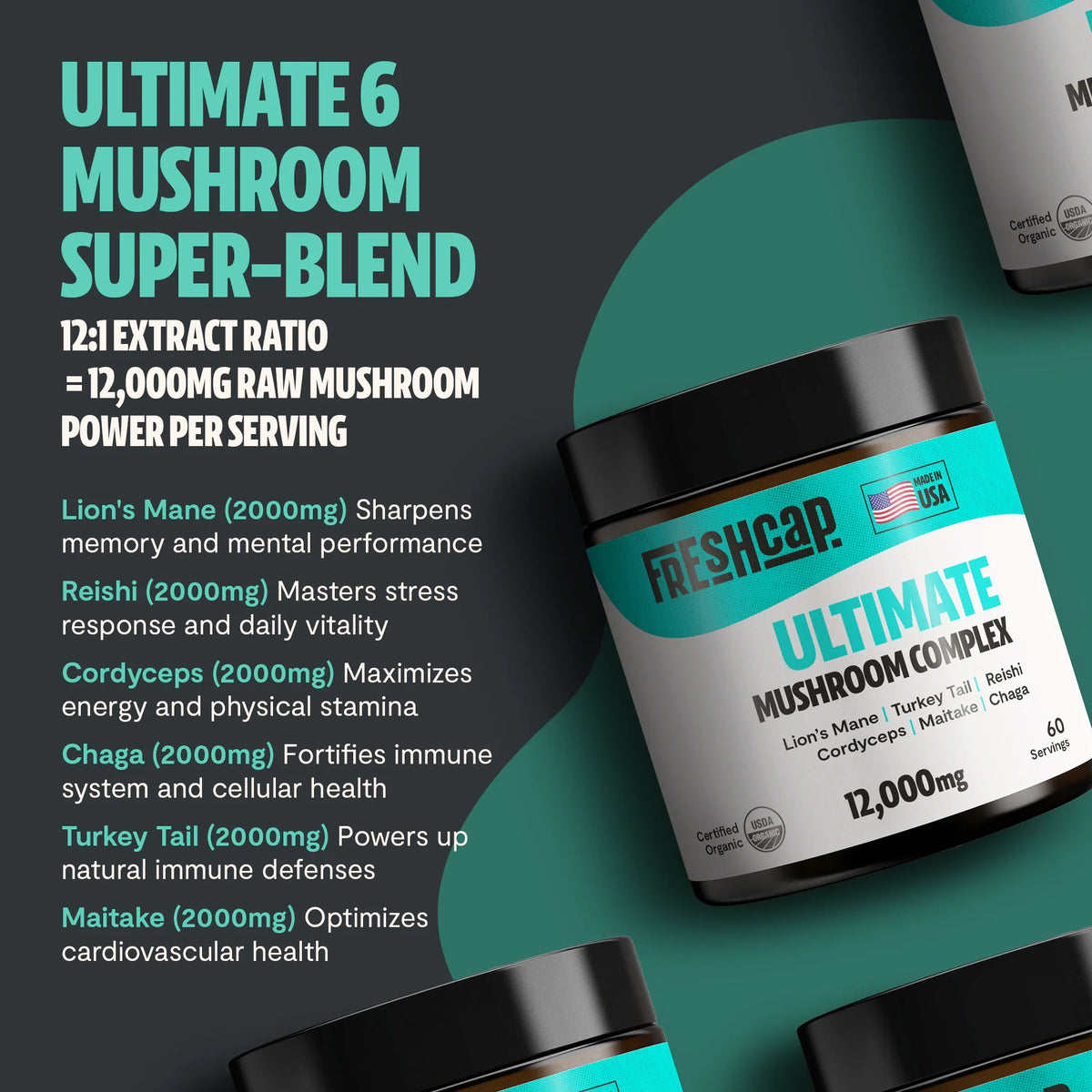 Ultimate Six-Mushroom Complex Powder