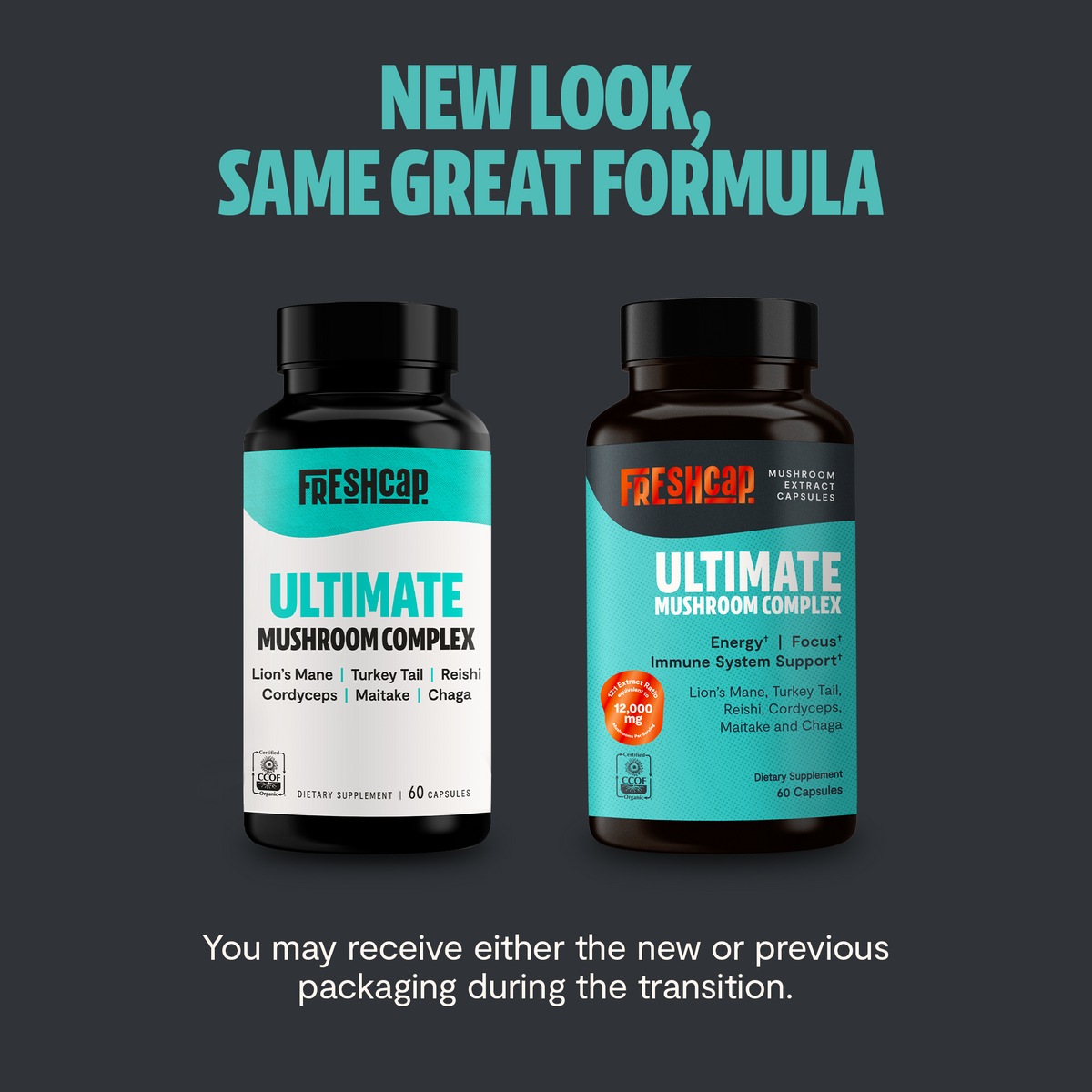 Organic Six-Mushroom Complex Capsules