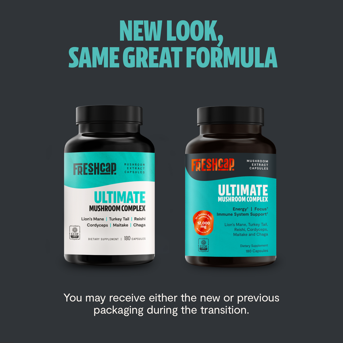 Organic Six-Mushroom Complex Capsules