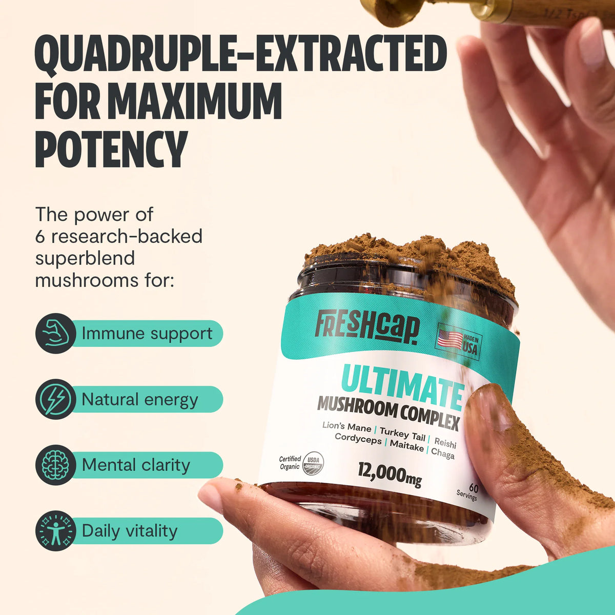 Ultimate Six-Mushroom Complex Powder