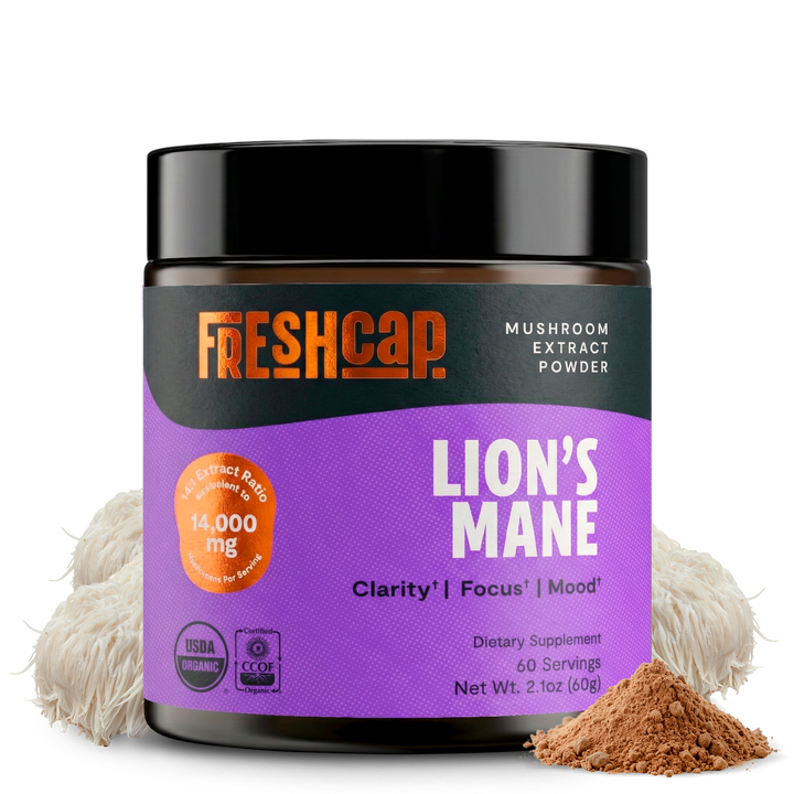 Organic Lion’s Mane Mushroom Powder – 60 Servings