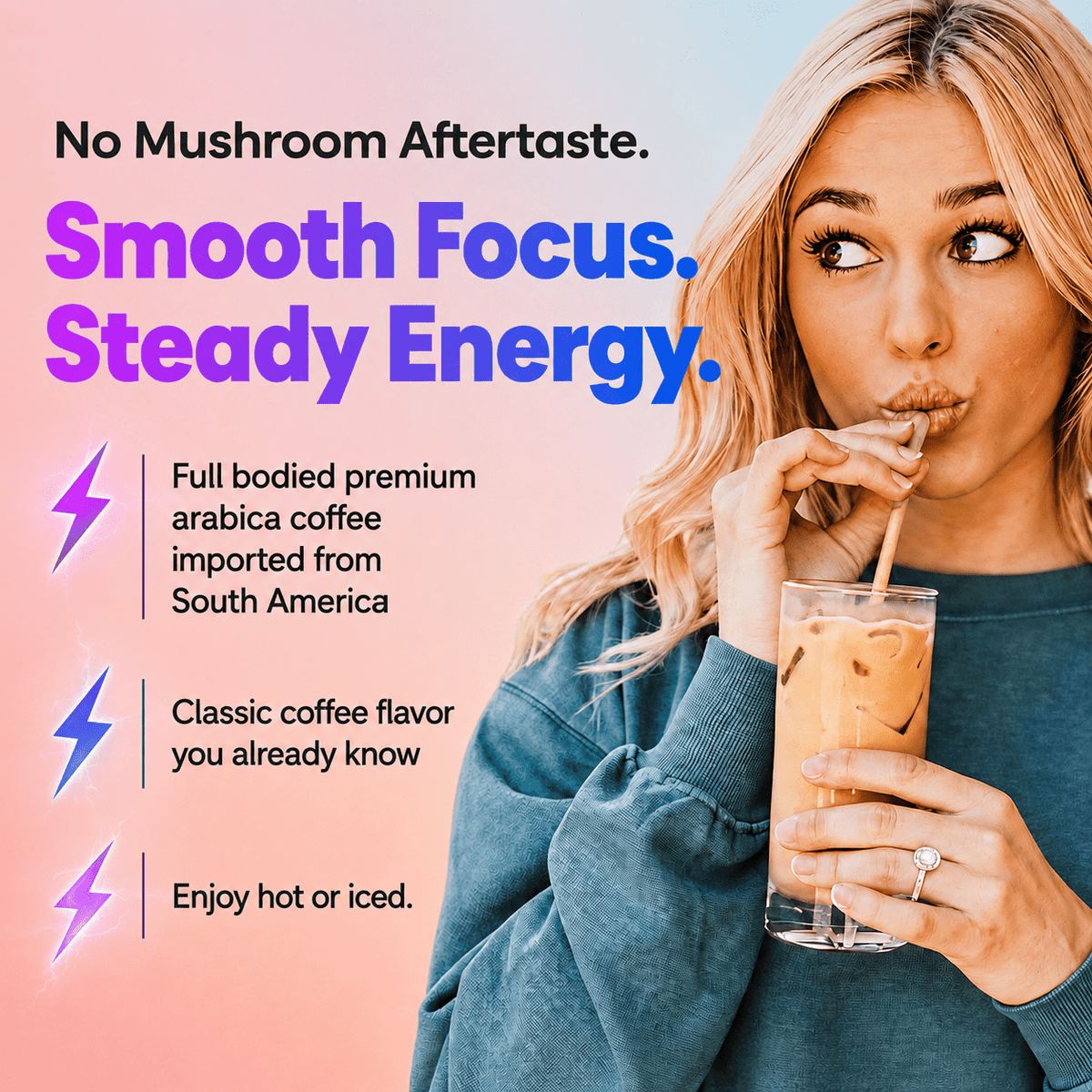 Mushroom Super Coffee with Nootropic Blend